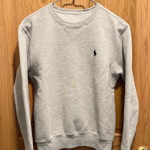 Polo by Ralph Lauren Heather Gray Crewneck Sweatshirt with Navy Pony